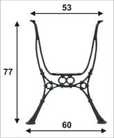 noga do stolika ogrodowego wysoka - noga sto wy3