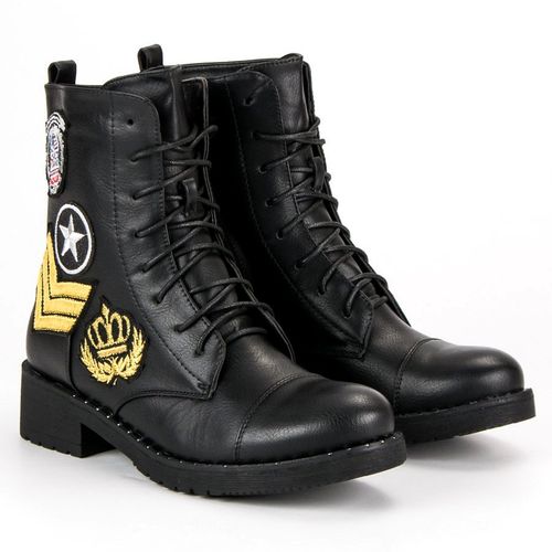 Czarne Militarne Botki r.37 na Arena.pl