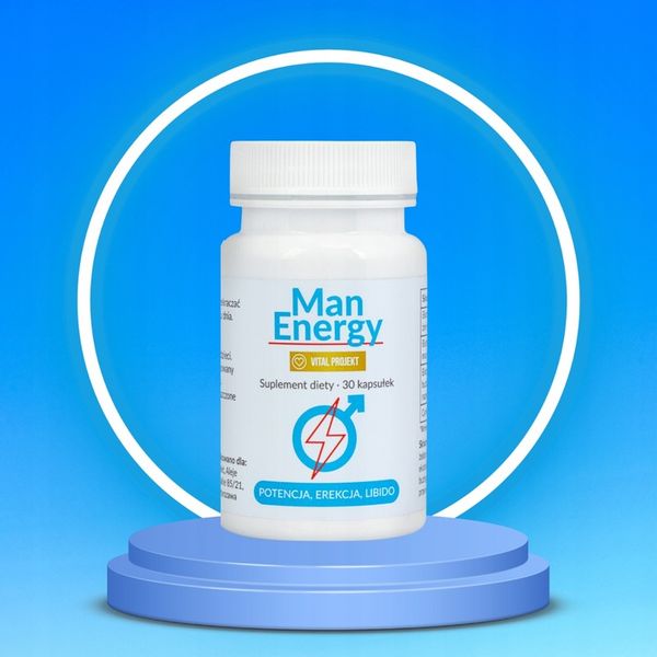 MAN ENERGY TABLETKI NA POTENCJĘ EREKCJĘ LIBIDO POZIOM TESTOSTERONU WZWÓD zdjęcie 3