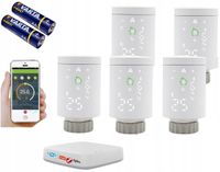 TUYA ZigBee 5 x GŁOWICA TERMOSTAT + CENTRALA WIFI
