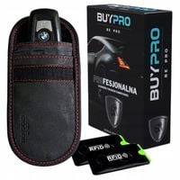 Etui na KLUCZE Pokrowiec SKÓRA Klatka Faraday Keyless Ochrona+Karty RFID