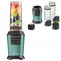 Blender kielichowy do smoothie 800W 2x0,6L turkus tritan Sencor SBL 7171GR