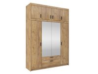 Wysoka szafa Elena 4D szuflady nadstawka + lustro