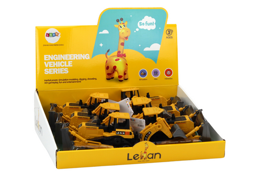 Koparka Gąsienicowa Pojazd Budowlany 2 Łyżki Żółta na Arena.pl