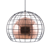 Lampa wisząca metalowa miedziana LIRI