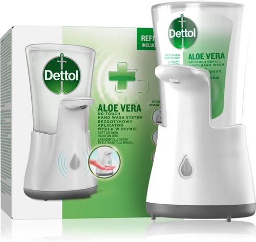 DETTOL Bezdotykowy aplikator do mydła + wkład 250 ml delikatny aloes na Arena.pl