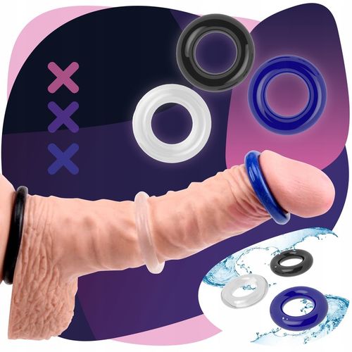 ŻEL INTYMNY LUBRYKANT nawilżający 200ml + ringi PIERŚCIENIE EREKCYJNE 3w1 na Arena.pl