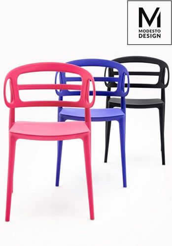 MODESTO krzesło MARCUS czerwone - polipropylen na Arena.pl