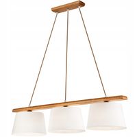 PLAFON LAMPA SUFITOWA LAMKUR AIDA 35222 BRĄZOWY / BIAŁY