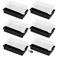 6x Foremki do lodu silikonowe forma do 15 kostek lodu z pokrywką