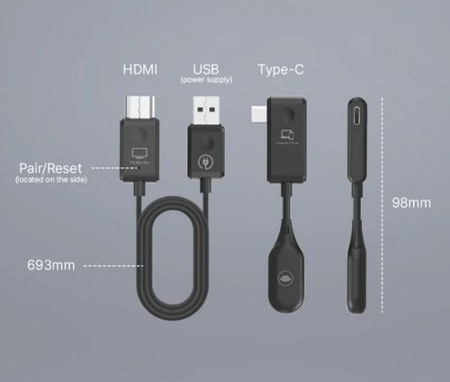 Bezprzewodowy transmiter obrazu, wideo, USB-C na HDMI,Full HD,50m, MINIX C1 na Arena.pl