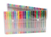 Długopisy żelowe kolorowe brokatowe zestaw 50szt.