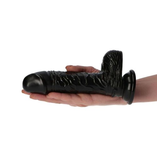 żylaste czarne realistyczne dildo przyssawka 16 cm na Arena.pl