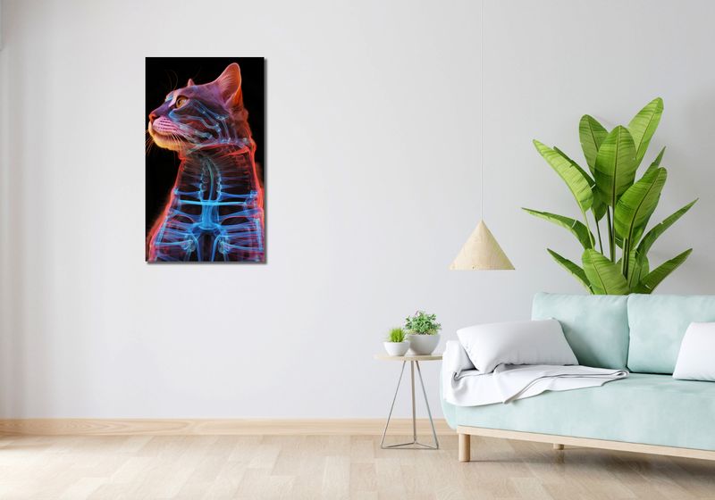 Obraz 50x90cm Anatomia Kota zdjęcie 2