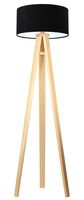 Lampa stojąca HOME 40 czarna/biała/sosna