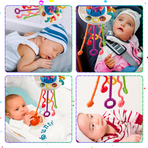 zabawka sensoryczna dla niemowlaka 4 w 1 ośmiornica rozwój zmysłów dziecka na Arena.pl