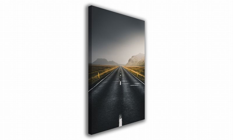 OBRAZ NA PŁÓTNIE 016 Droga na polach 40x60cm zdjęcie 1