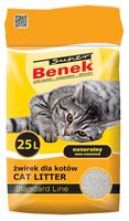 Antybakteryjny żwirek bentonitowy dla kotów - Super Benek Naturalny 25L