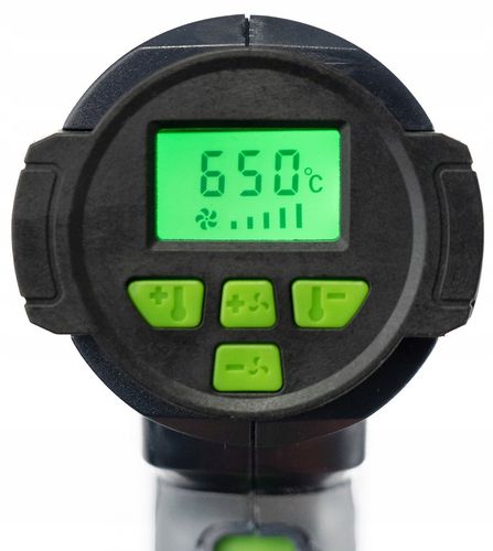 OPALARKA ELEKTRYCZNA 2 BIEGI REGULACJA LCD MOCNA 2200W + 5 DYSZ + SZPACHLA na Arena.pl