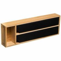 ORGANIZER KUCHENNY NA PAPIER I FOLIE BAMBUSOWY BLACK BAMBOU 39 X 5,5 X 13