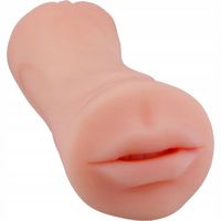 Masturbator Dwustronny Usta I Pochwa Realistyczny Z Cyberskóry Premium