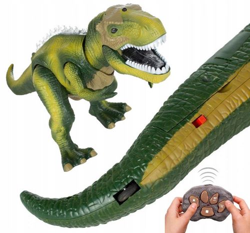 MEGA OGROMNY INTERAKTYWNY DINOZAUR T-REX ZDALNIE STEROWANY CHODZI RYCZY XXL na Arena.pl