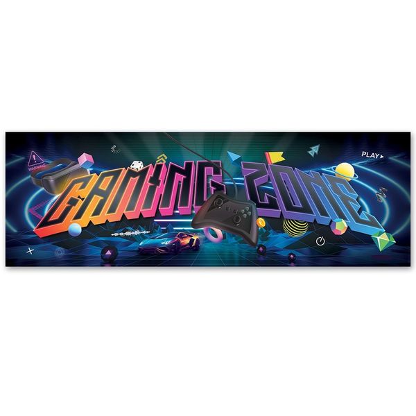 Emaga Obraz na płótnie, Napis gaming zone - 120x40 zdjęcie 3