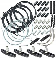 MAXI zestaw linki pancerze końcówki na cały rower