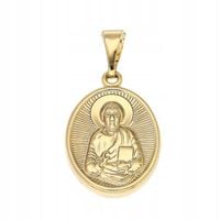 Zawieszka Pozłacana Medalik Religijny Święty 33/17 mm