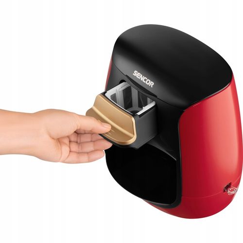 Ekspres przelewowy na dwie kawy 500W 0,3L czarny/czerwony Sencor SCE 2101RD na Arena.pl