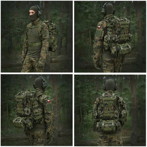 PLECAK WOJSKOWY TAKTYCZNY DOMINATOR SUPERPACK 50L MILITARNY MORO PL wz.93 na Arena.pl