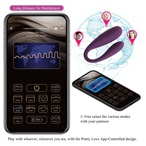Pretty Love - August, Mobile App Long-Distance Control 12 Vibration na Arena.pl