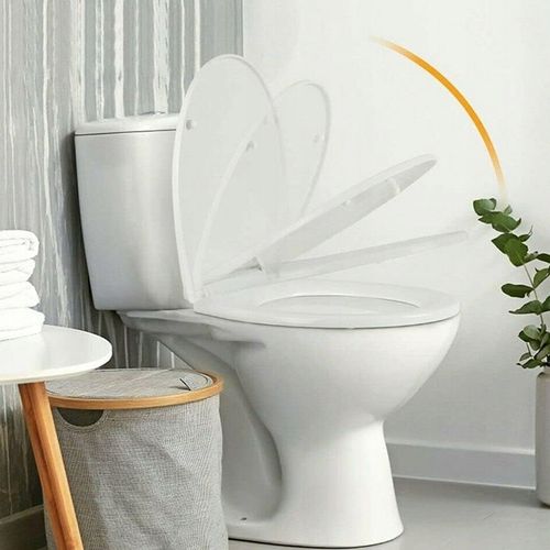 Deska sedesowa wolnoopadajaca uniwersalna do WC klozetowa twarda easy clean na Arena.pl