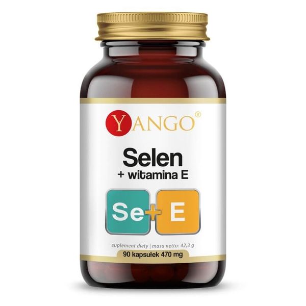 YANGO Selen + naturalna witamina E (90 kaps.) zdjęcie 1