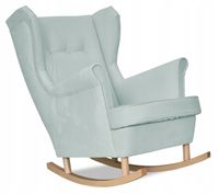 Fotel uszak ARI bujany skandynawski Family Meble Jasna mięta seledyn