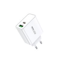 Ładowarka sieciowa KIDDY SERIES 65W RP-U125 USB/USB-C WHITE
