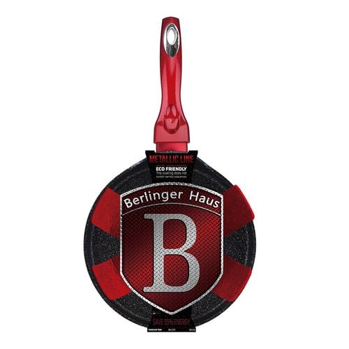 patelnia granitowa do naleśników 25cm berlinger haus red metallic line na Arena.pl