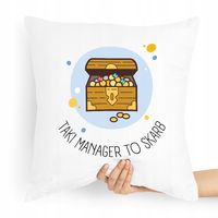 Poduszka Dla Menagera Menadżera Na Prezent Z Nadrukiem Ze Zdjęciem