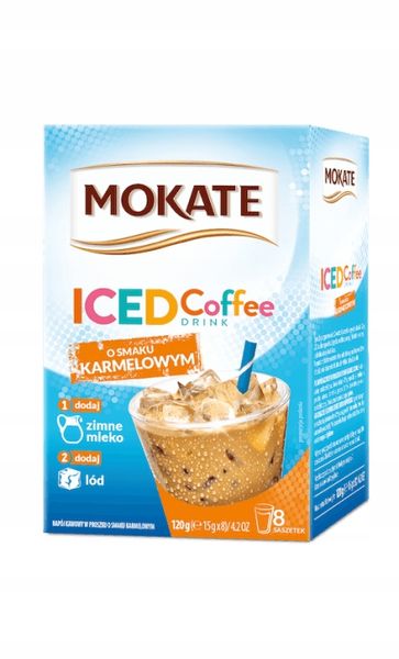Napój Kawowy Kawa Mrożona Premium Iced Coffe Karmelowa 8 szt. Mokate x6 zdjęcie 4