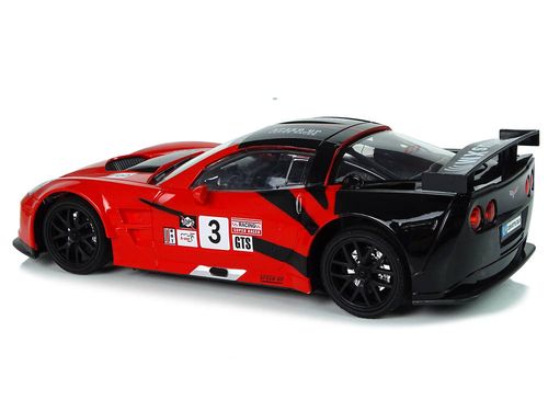Auto Sportowe Wyścigowe R/C 1:18 Corvette C6.R Czerwony 2.4 G Światła na Arena.pl