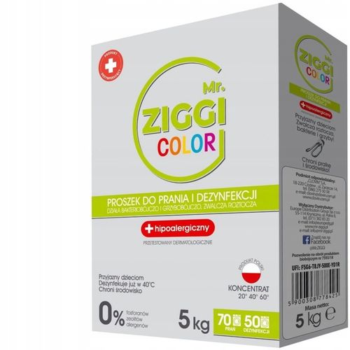 MR ZIGGI KOLOR HIPOALERGICZNY POLSKI proszek do prania i dezynfekcji na Arena.pl