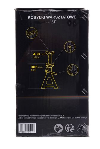 KOBYŁKI SAMOCHODOWE 3T 303-438MM KD3183 na Arena.pl