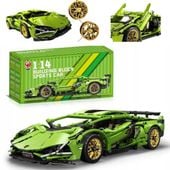 Mega Zestaw Klocków Lamborghini Cyberpunk 1280 Elementów 1:14 Auto Sportowe