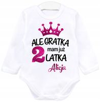 Body dł rękaw Ale gratka mam 2 latka IMIĘ r. 98