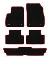 Dywaniki welurowe CARLUX-RED Opel Zafira C 2012-2019 czarne