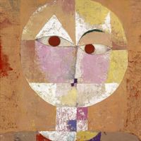 Plakat 50x50cm Senecio (Baldgreis), Paul Klee Vintage do Salonu