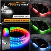 Oświetlenie podwozia Auta LED RGB Tuning Zestaw Android iOS Bluetooth