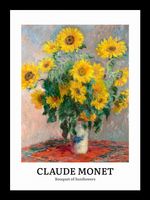 Plakat 13x18cm Design Sunflowers, Monet Vintage do Salonu