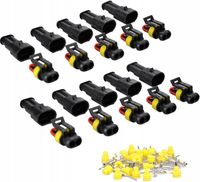 ZESTAW WTYK KOSTKA ZŁĄCZE HERMETYCZNE SUPERSEAL WODOODPORNE SAMOCHODOWE