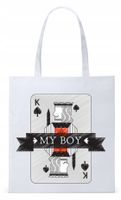 Dla Chłopaka Męża Prezent Torba Eco Biała Shopper Z Nadrukiem Ze Zdjęciem